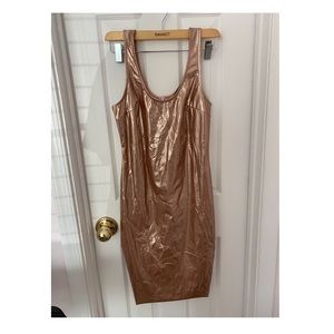 Forever 21 Rose Gold Bodycon Dress